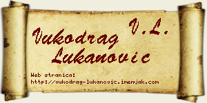 Vukodrag Lukanović vizit kartica